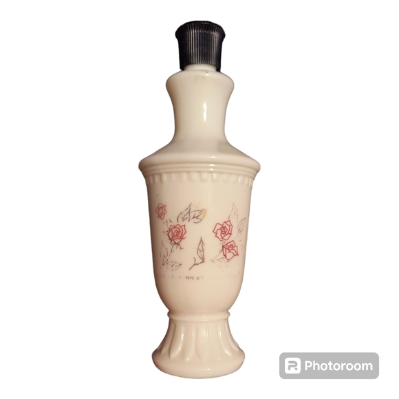 Vintage Jergens milk glass lotion bottle from the 1950s. - Picture 2 of 3